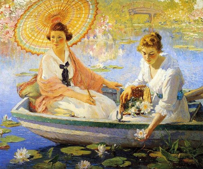Colin Campbell Cooper Summer, Colin Campbell Cooper oil painting image